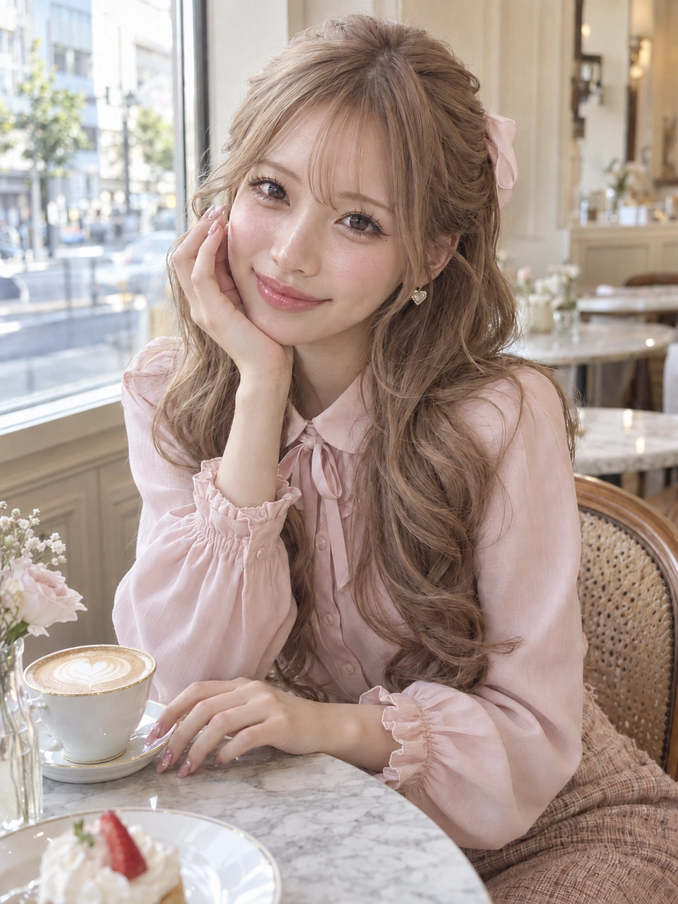 不採用にした肌の初回編集。肌の反射と細部は変わったが、元画像より顔と写真全体が暗い